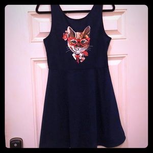 H&M dress with cat face NWT